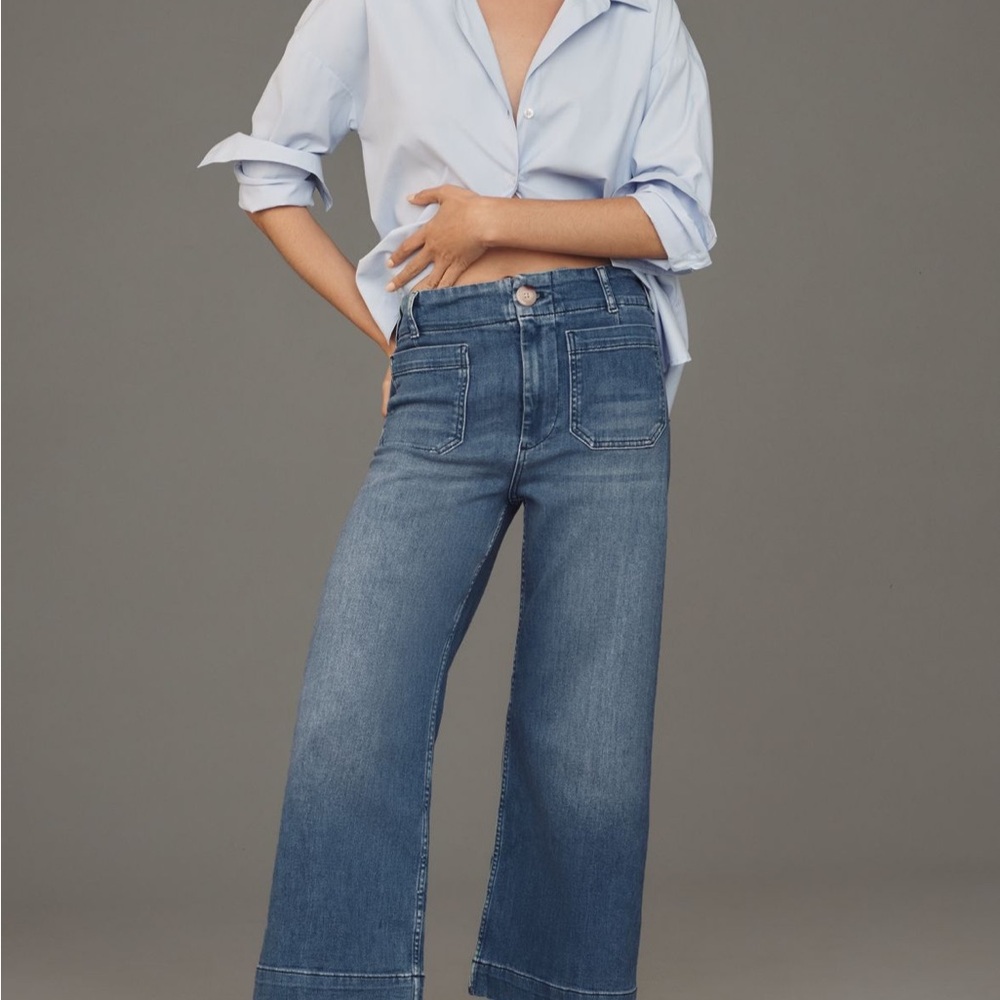 Anthropologie Maeve Colette Cropped Jeans